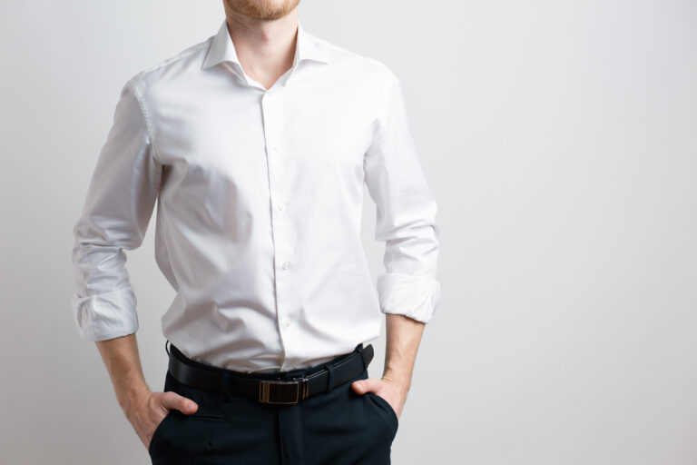 Man,In,White,Shirt,,Businessman,In,Pants,And,Shirt,,On